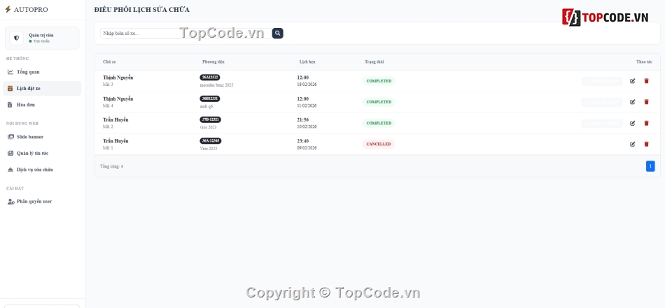 hỗ trợ,lịch,Website sửa chữa,Web sửa chữa,Website đặt hàng